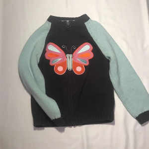 Gap Kids Butterfly zip sweater size 4-5